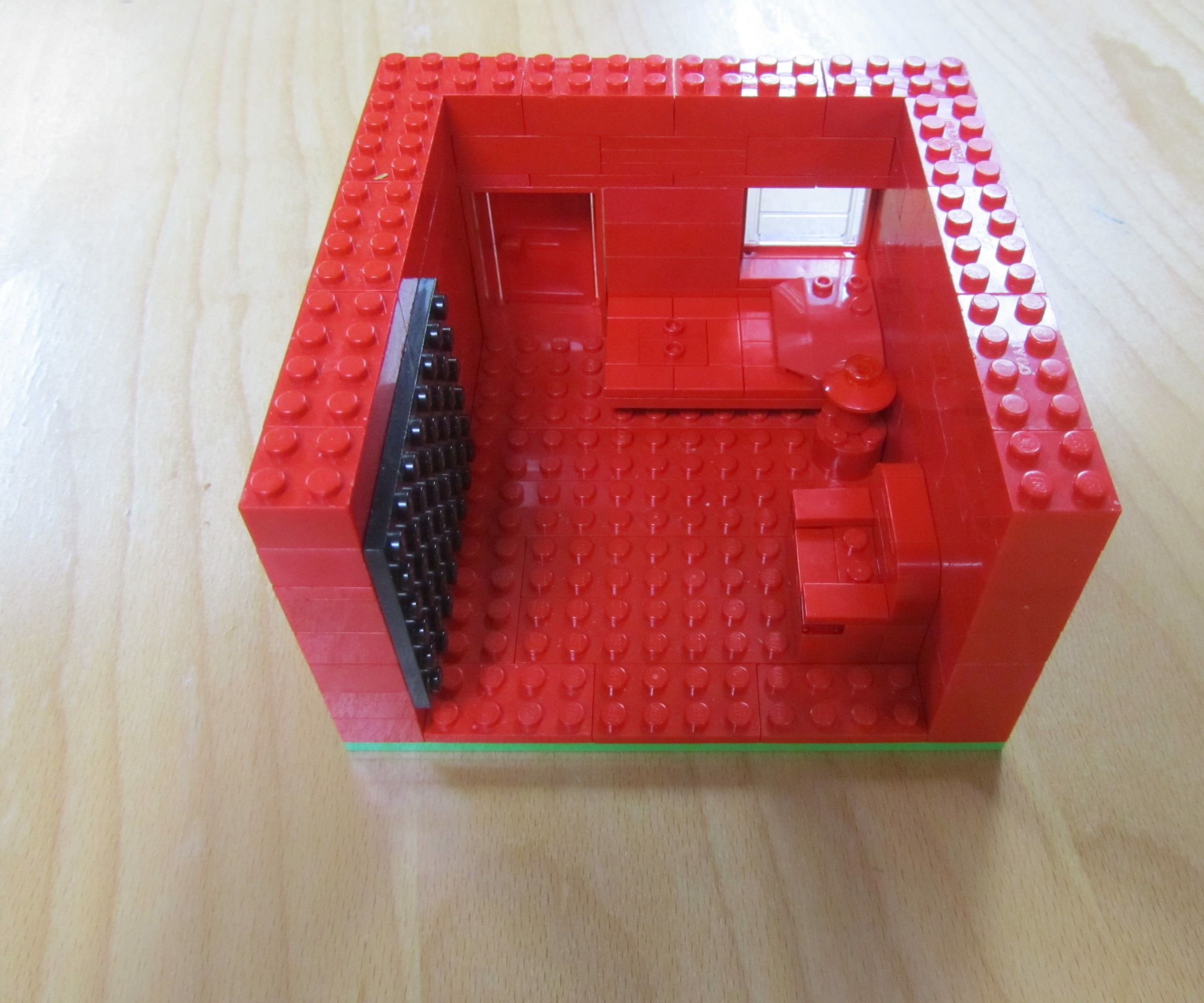 Small Lego House (Arm Chair, TV, Bed, Lamp)