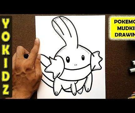 HOW TO DRAW MUDKIP POKEMON