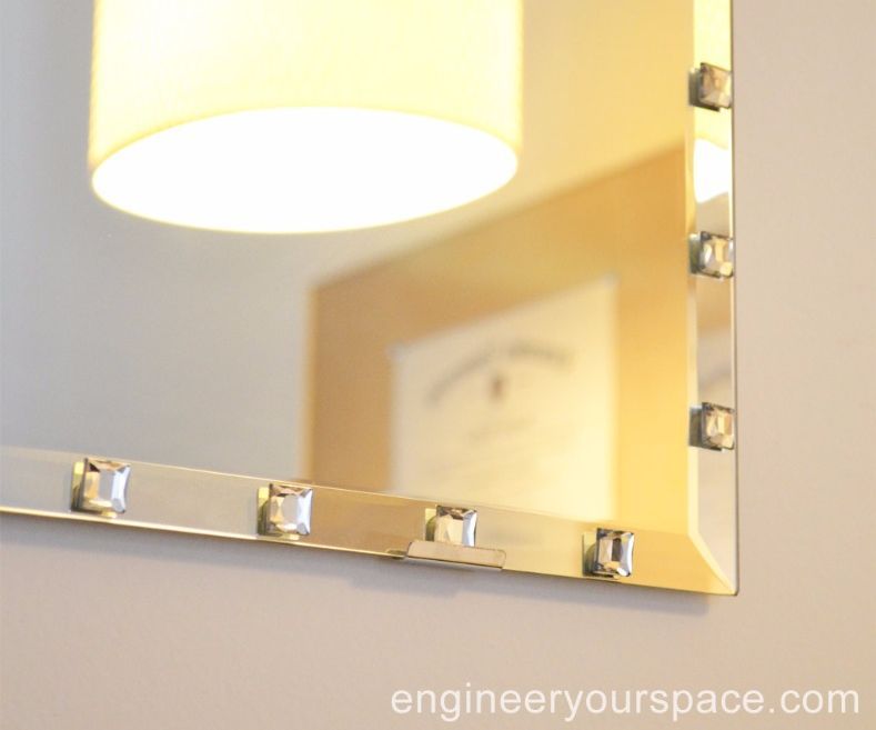 Easy Sparkly Mirror Upgrade