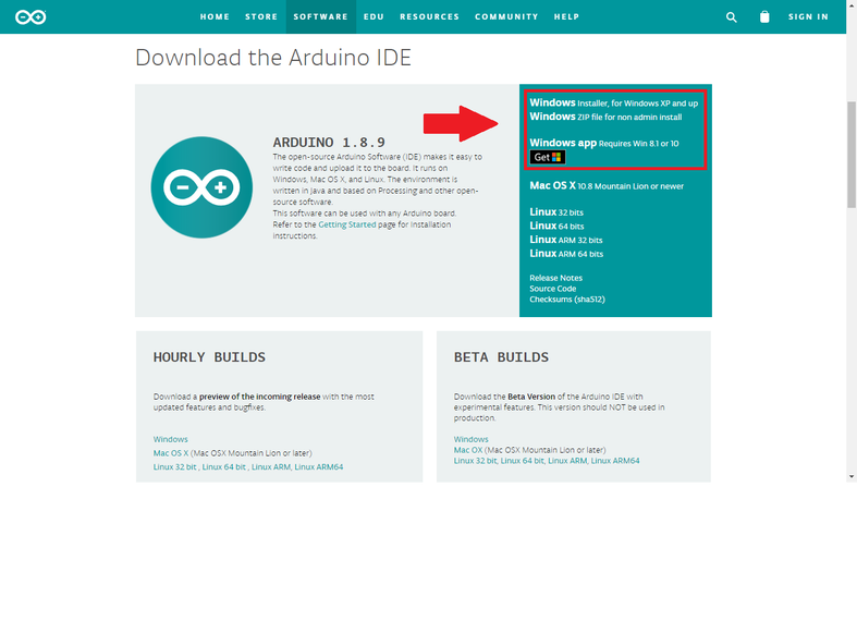 Download File Arduino IDE