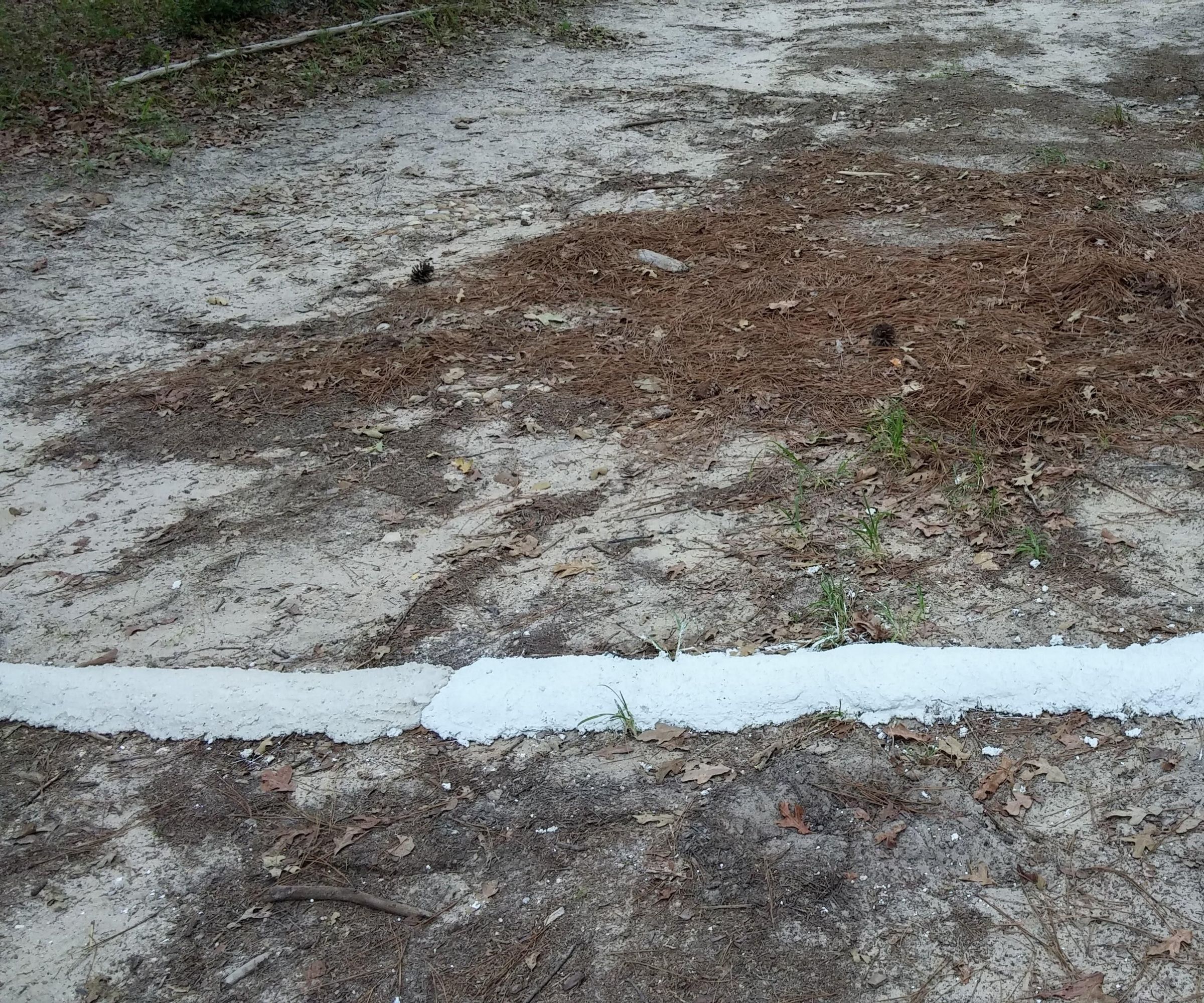 Foamcrete Water Bar for Erosion Control