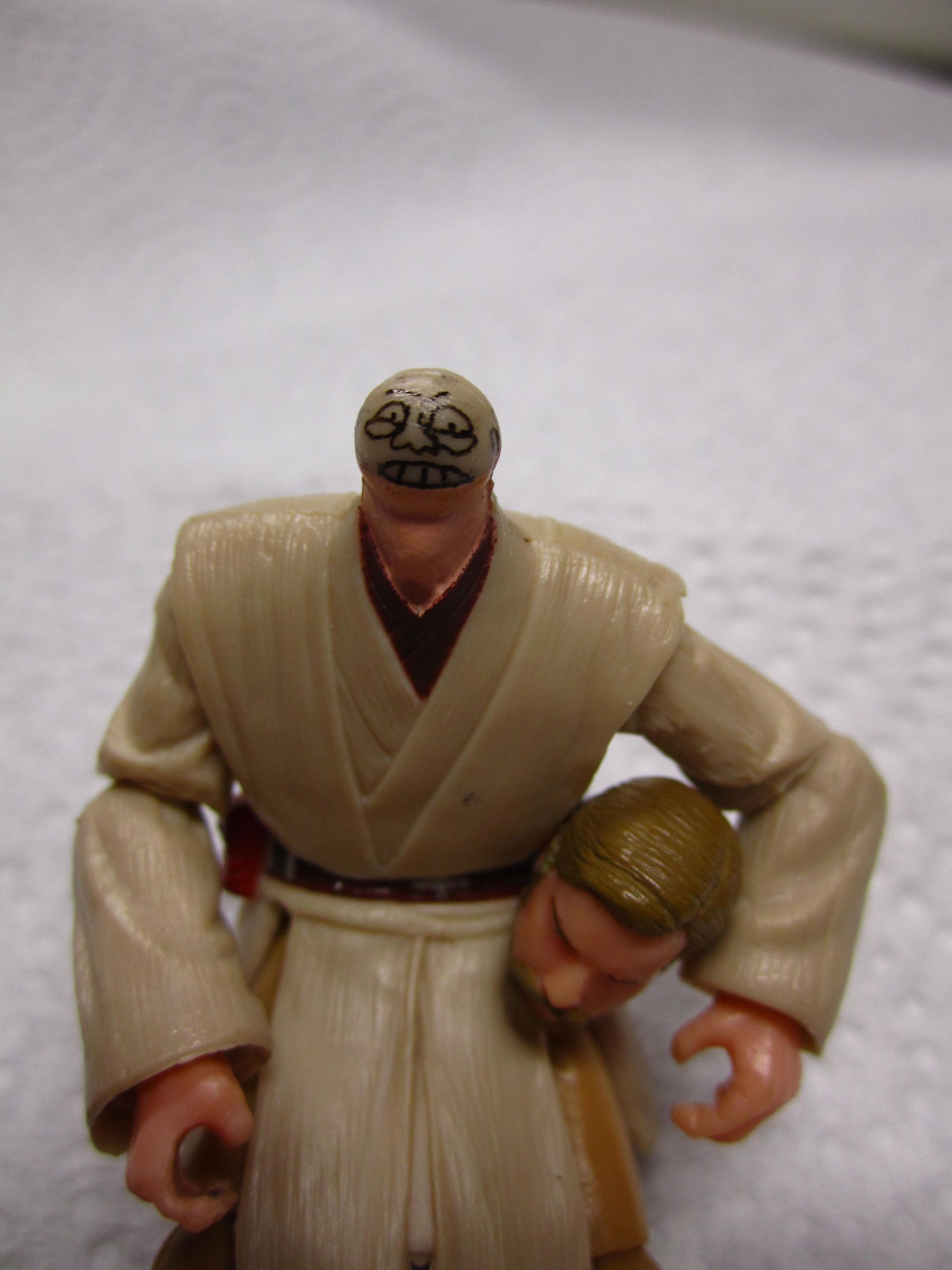 Turn the Jedi Obi-Wan Kenobi Into a Nubby Pinhead. Easy!