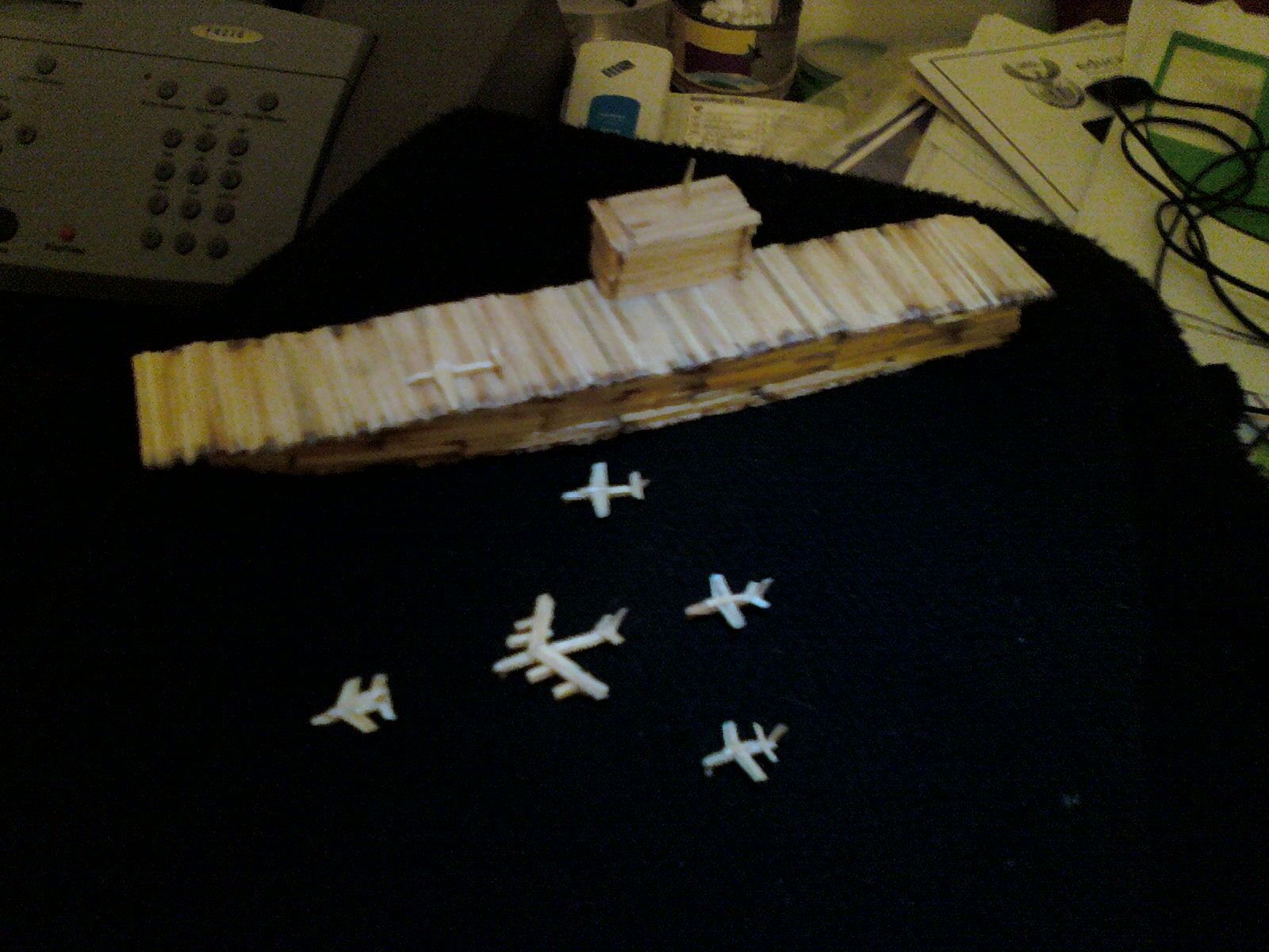 Aircraft Carrier Made of MATCHSTICKS!