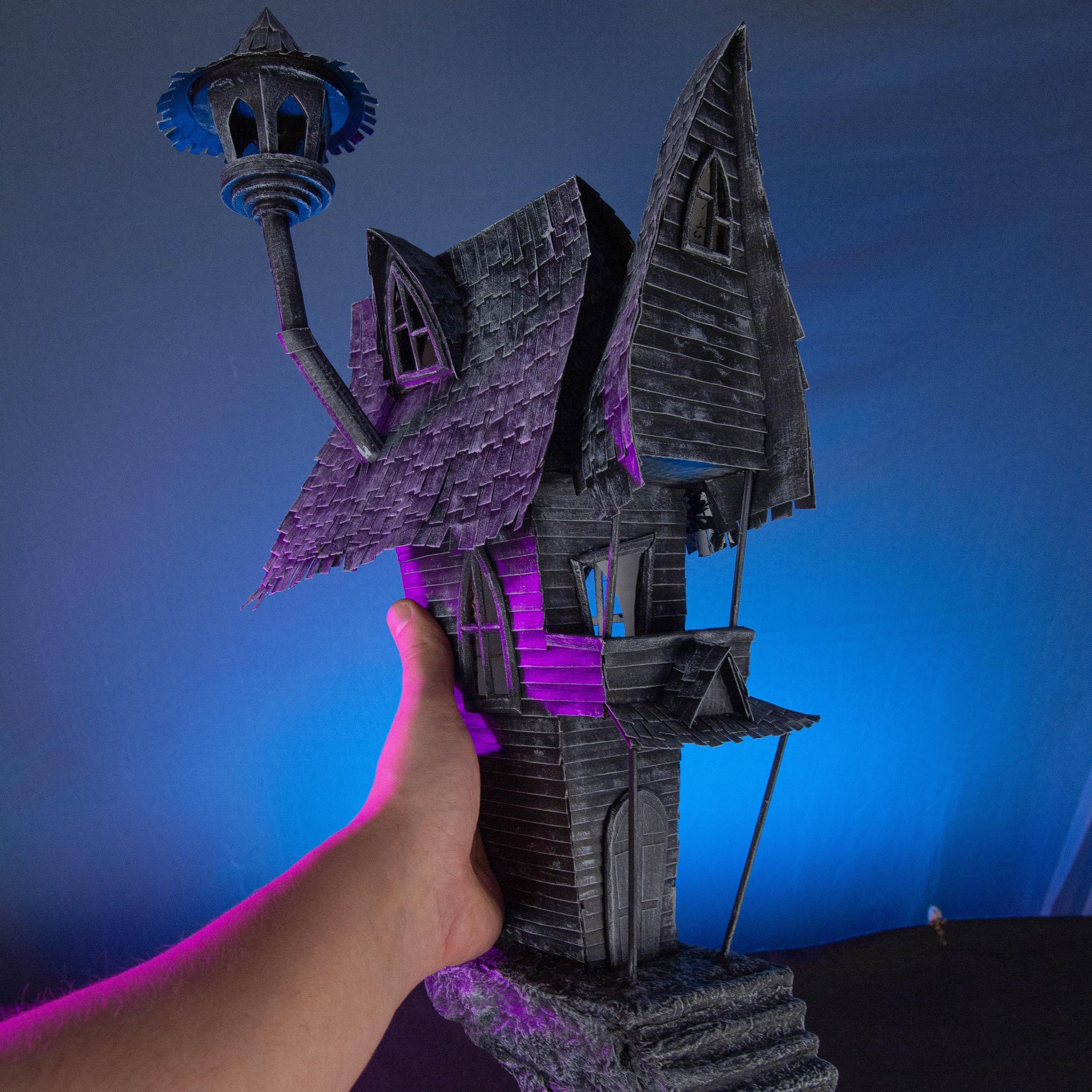 Cardboard Jack Skellington's House 8 Steps (with Pictures