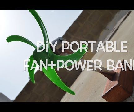 DIY Portable Power Bank and Table Fan