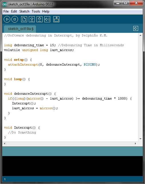Arduino: Software Debouncing in Interrupt Function...