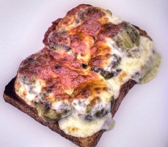 Cheese on Sprouts on Toast