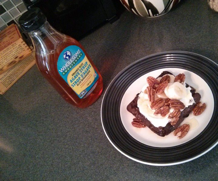 Healthy Flax & Egg Waffle Breakfast