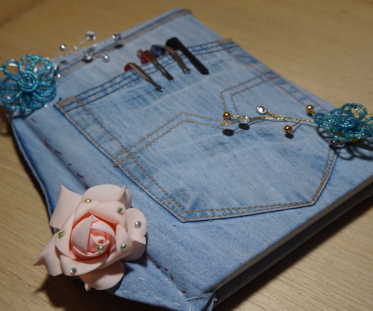 Diary Cover From Old Denim Jeans