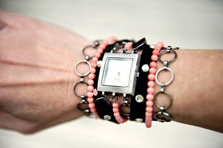 Mixed Bracelet Watch Bands-cool Bracelet Patterns With Beads