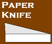 Paper retractable knife