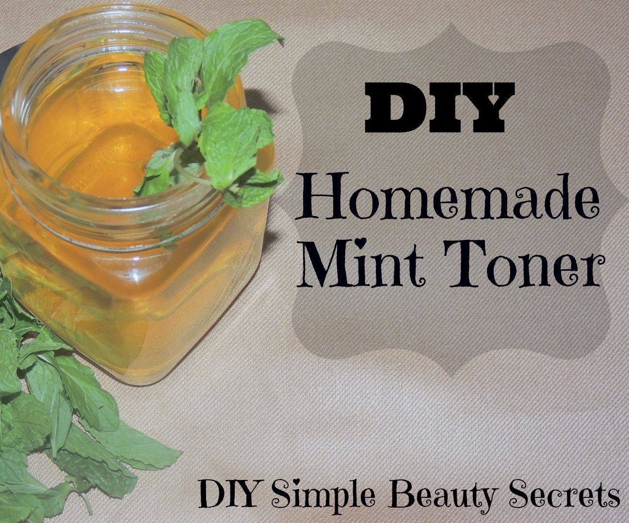 DIY Natural Homemade Mint Toner for Healthy & Beautiful Skin