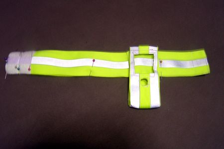 Sewing Armband Layers and Velcro Together