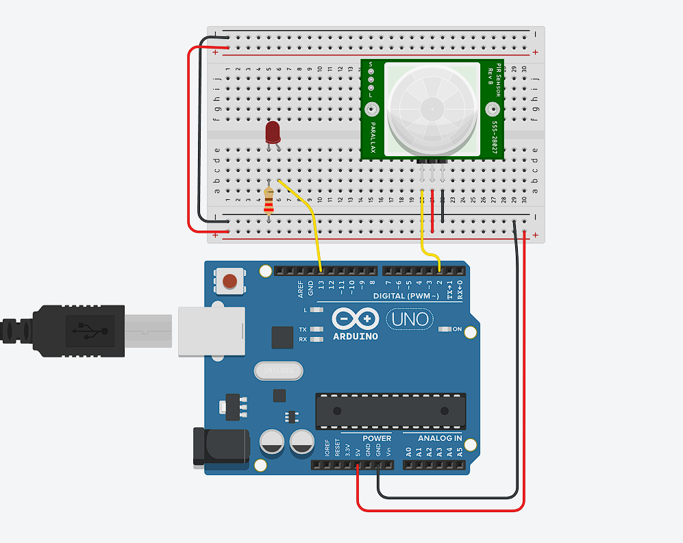 ARDUINO WITH PIR(Passive Infrared Sensor)