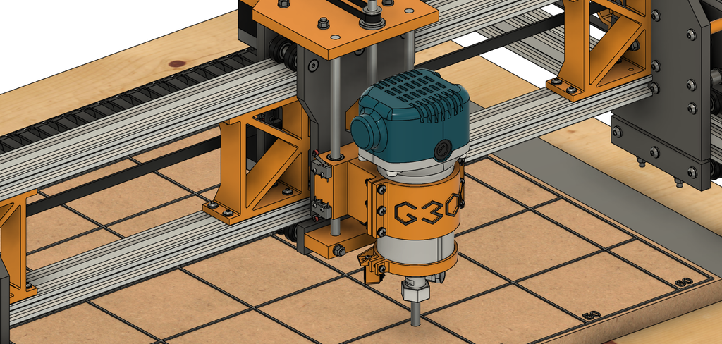 Diy cnc online router 3d printed