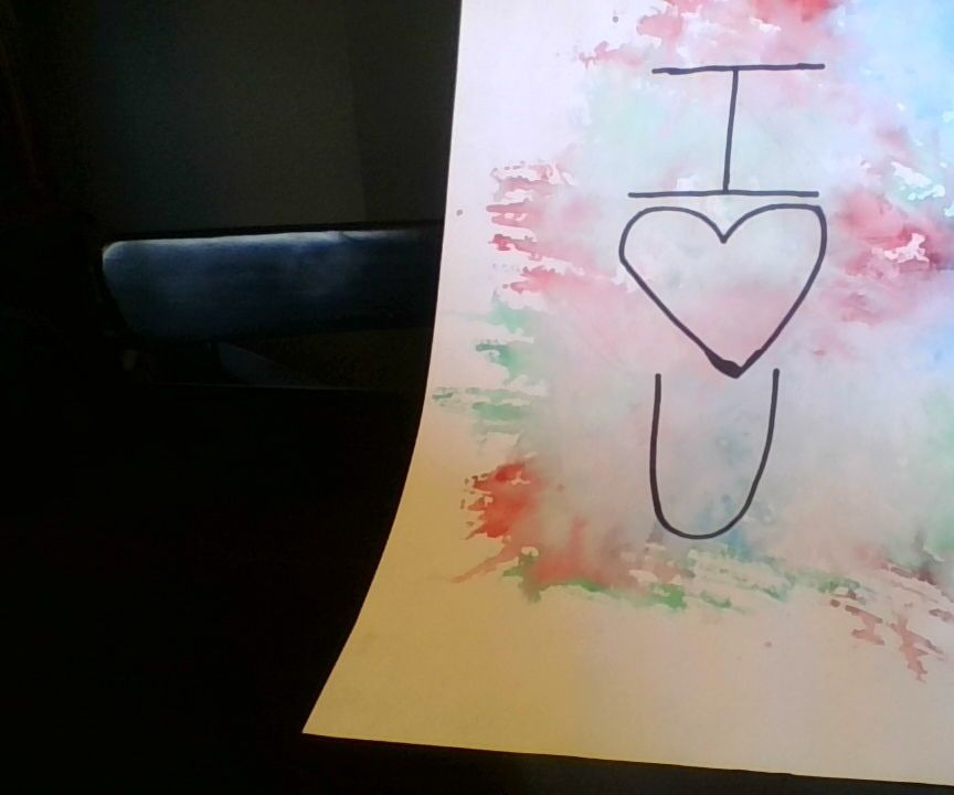 DIY Paint Splatter Heart for a Loved One