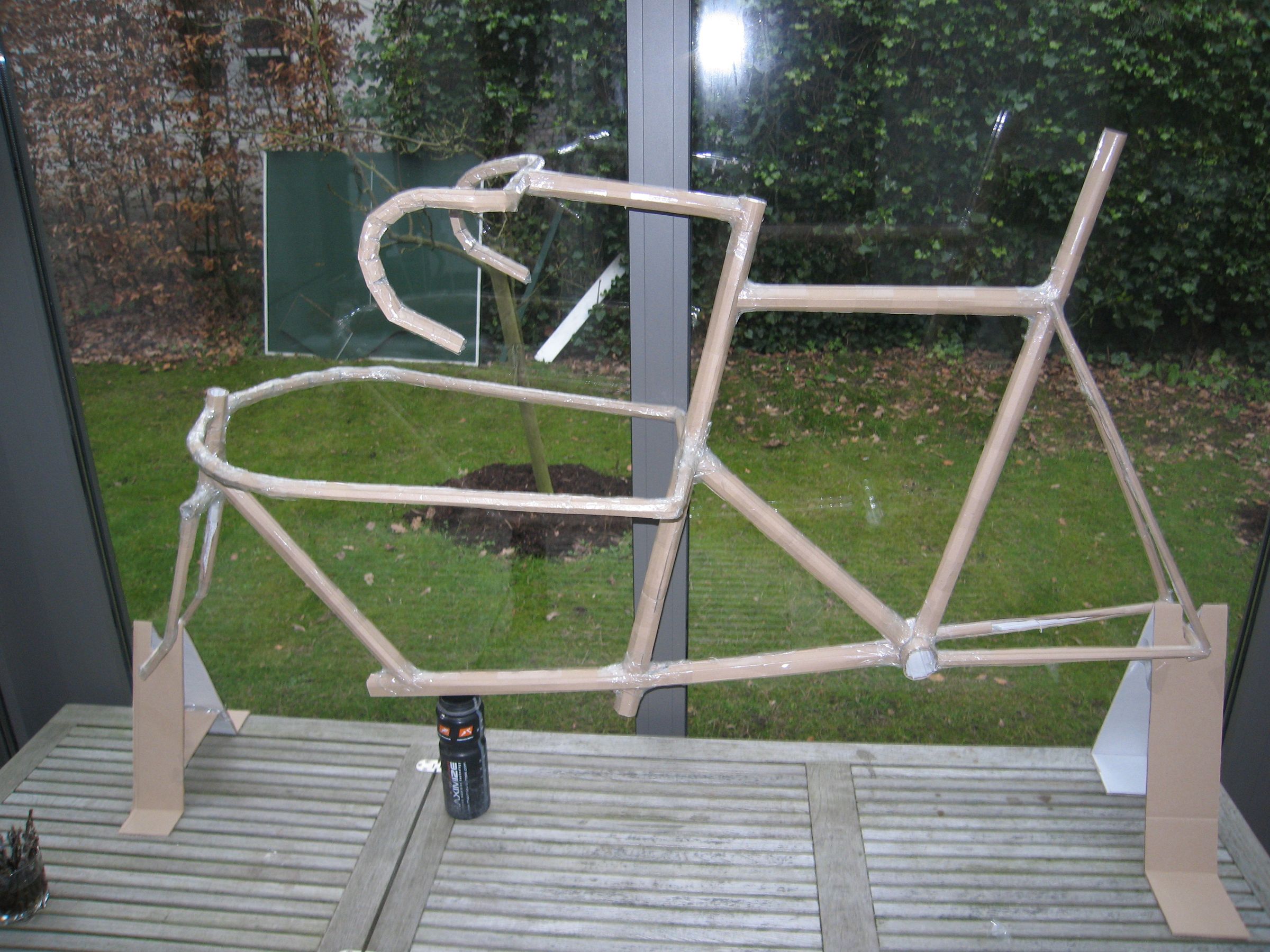 Cardboard Mockup of Cargo-racebike
