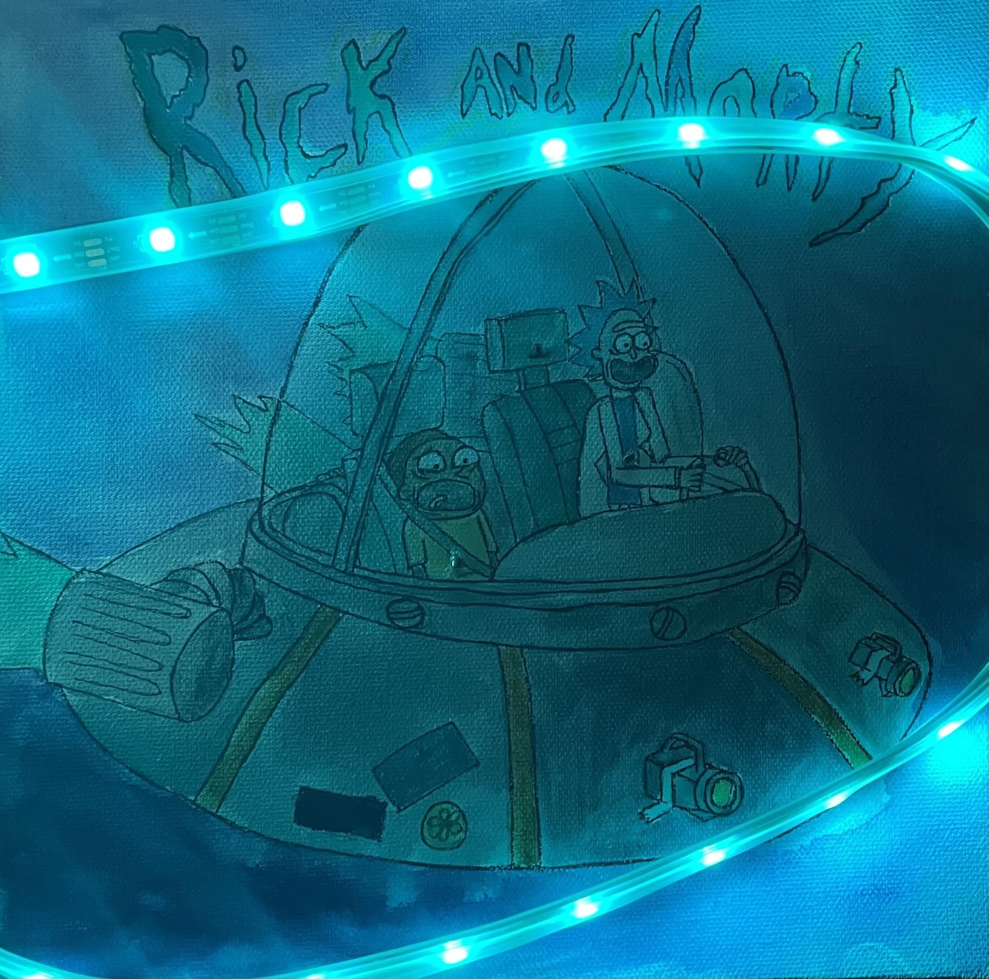 How To Interactive Rick and Morty Painting 3 Steps Instructables