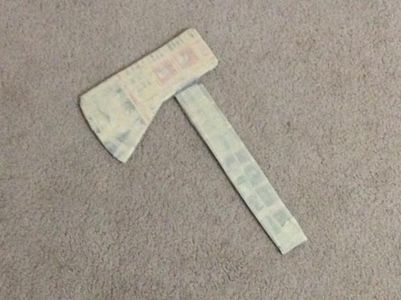 Axe Prop Made Out of Cardboard