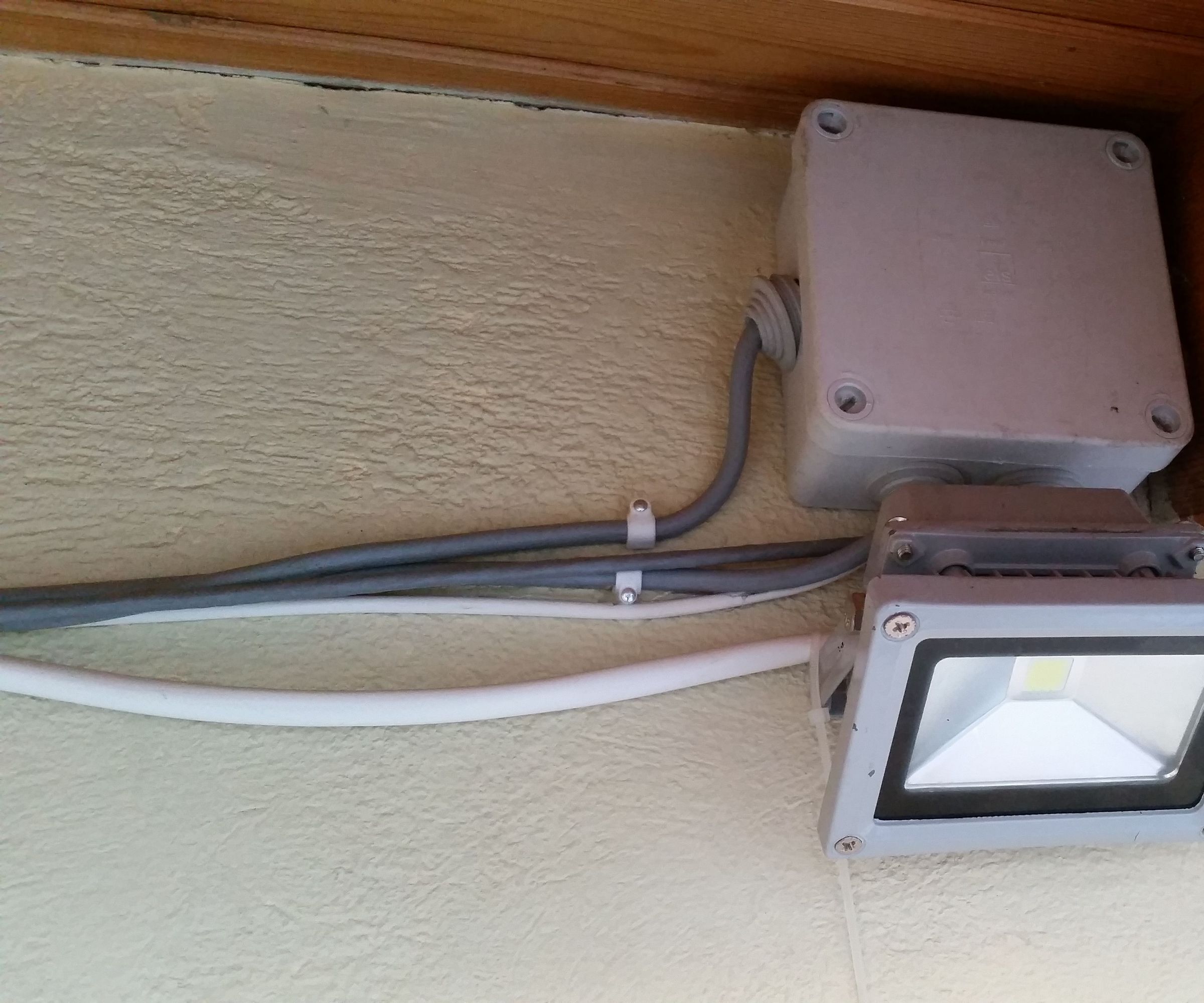 Led Floodlight Activated by Alarm System