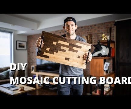 Mosaic Scrap Wood Cutting Board