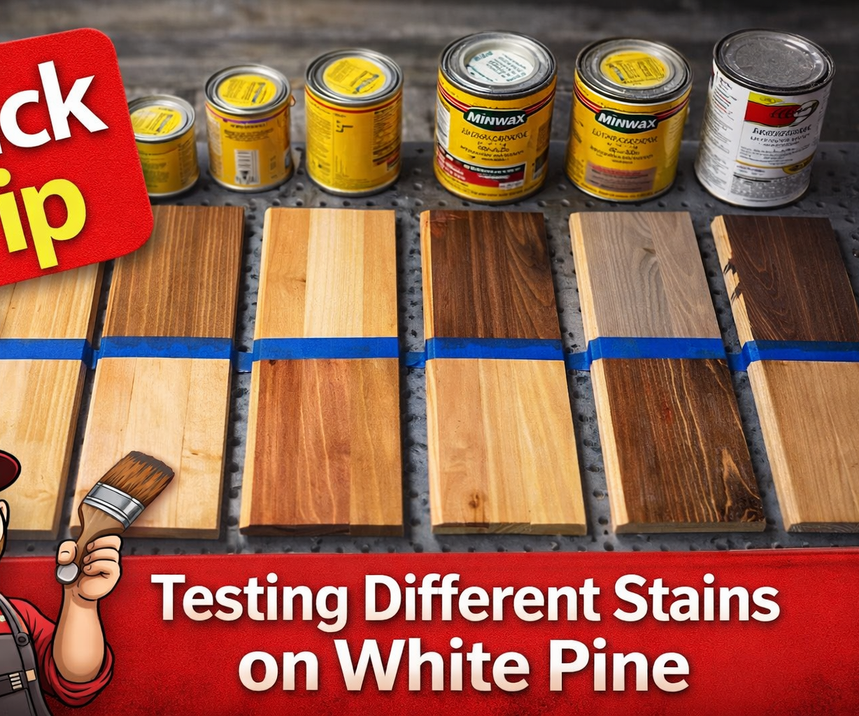 The Effects of Different Stains on White Pine Wood