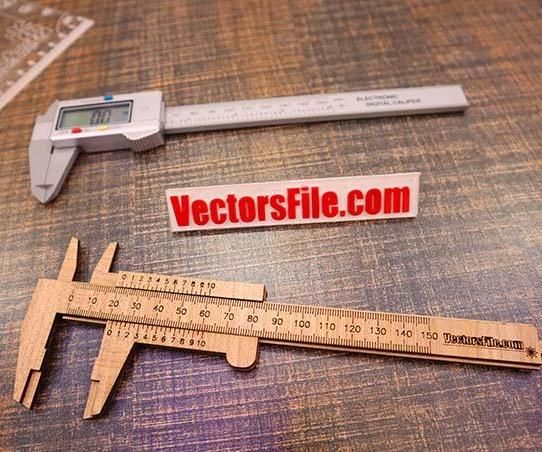 Wooden Vernier Caliper Ruler Scale for Measurement