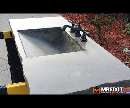DIY Concrete Sink