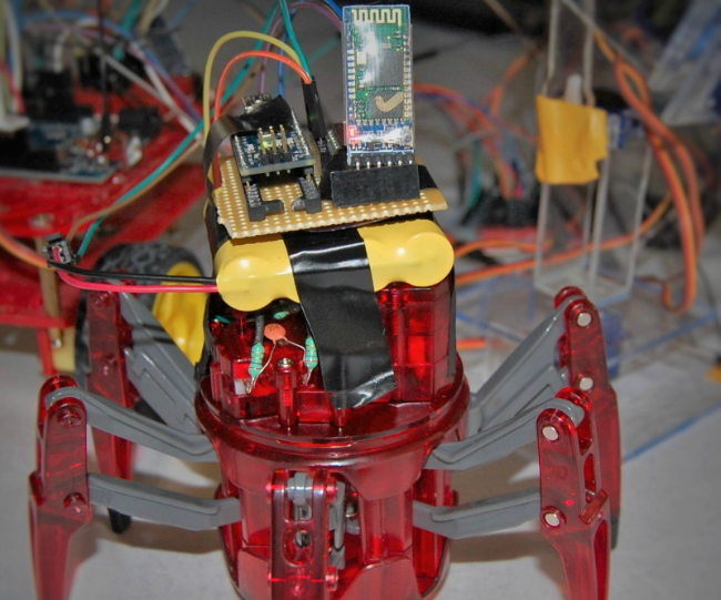 Hacked Hexbug Spider Arduino Control