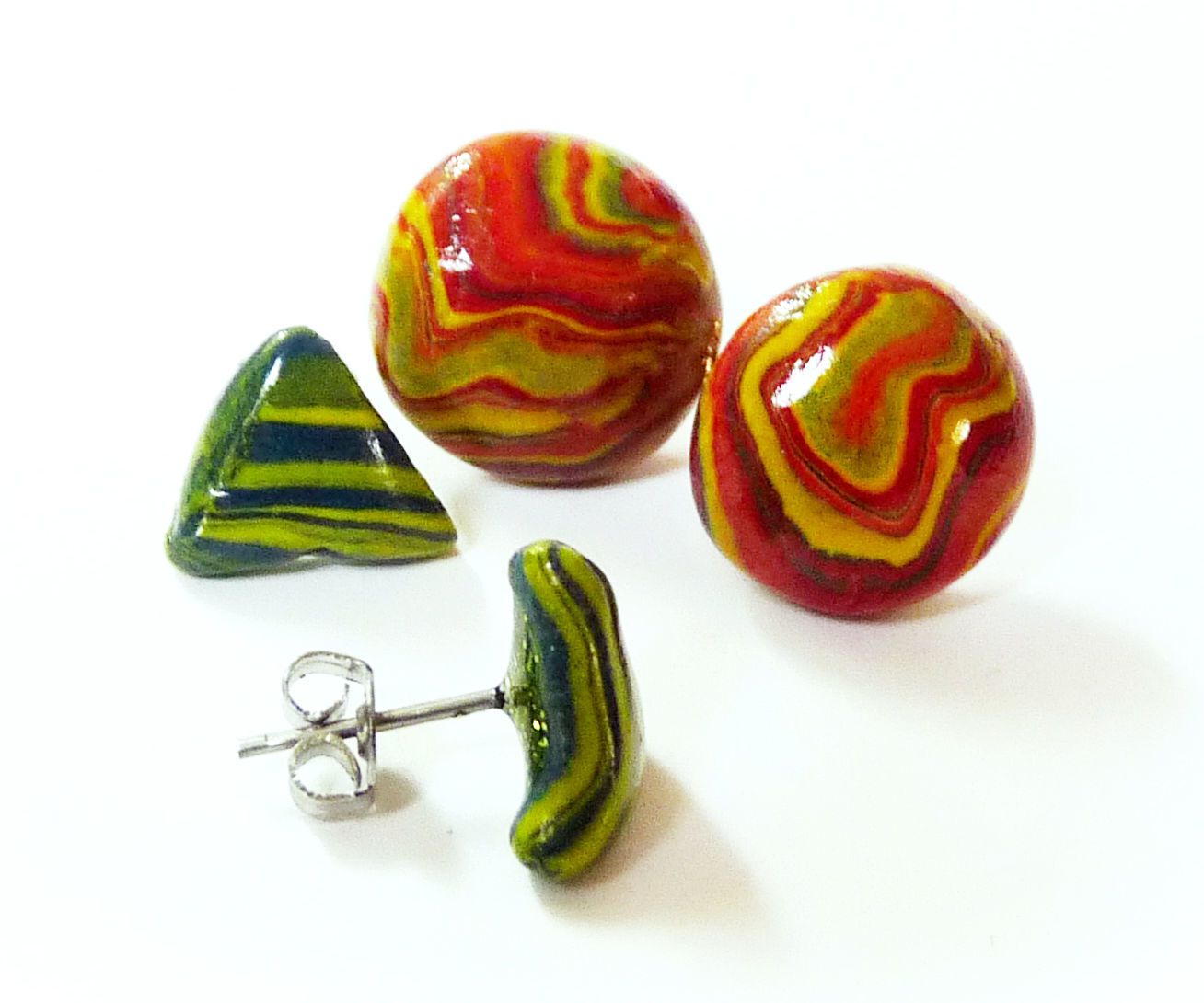 Faux Gemstone Post Earrings