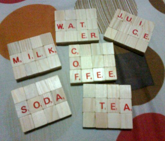 SCRABBLE COASTERS