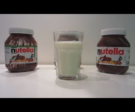 Nutella Chocolate Milk Straight From the Jar