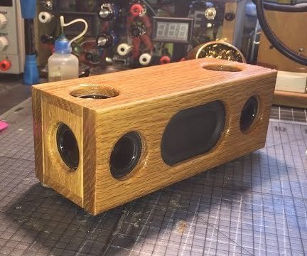 DIY Dayton Audio Mini Bluetooth Speaker 1" CE32A W/Oak Case