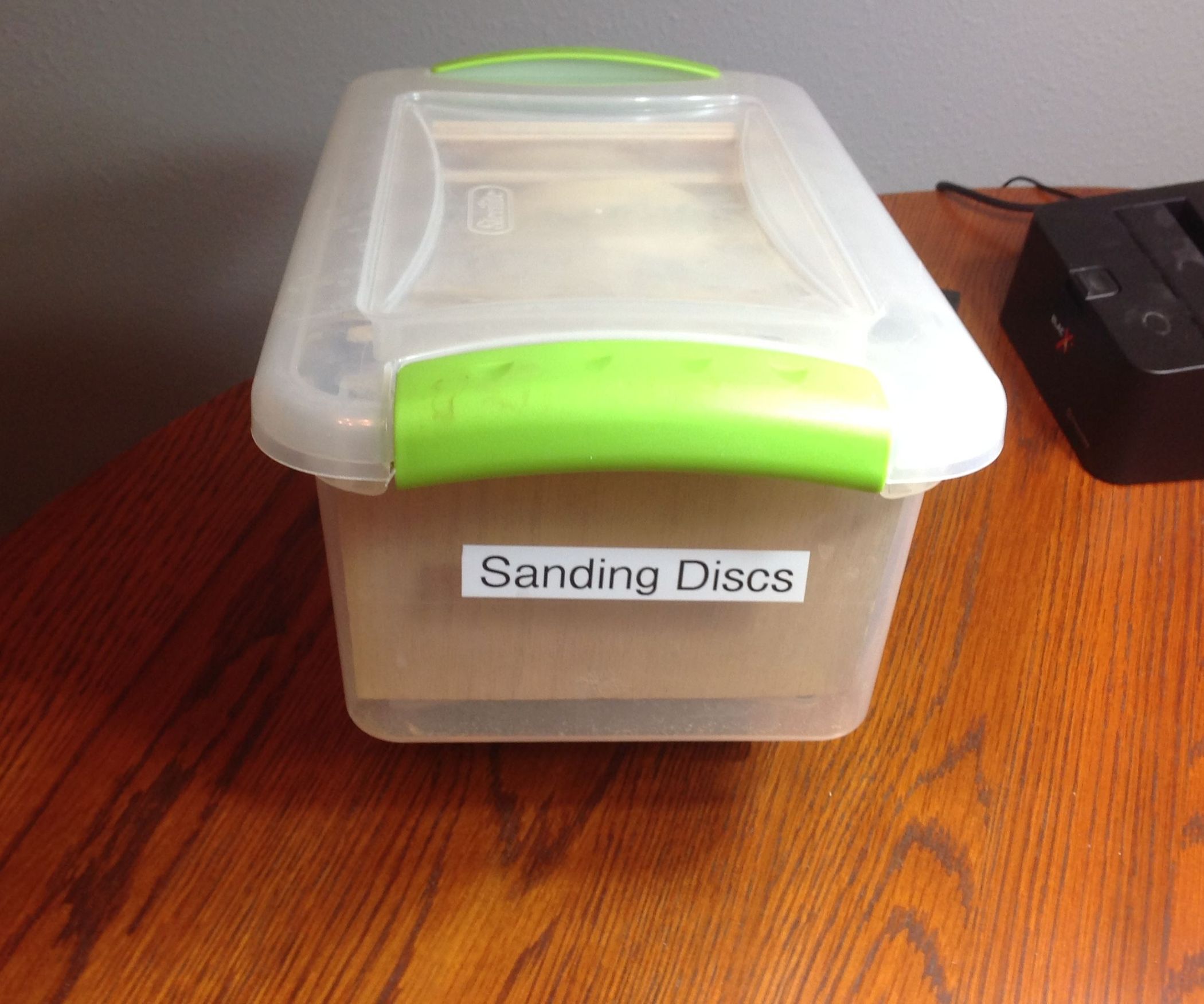 Simplified Sanding Disc Storage Instructables