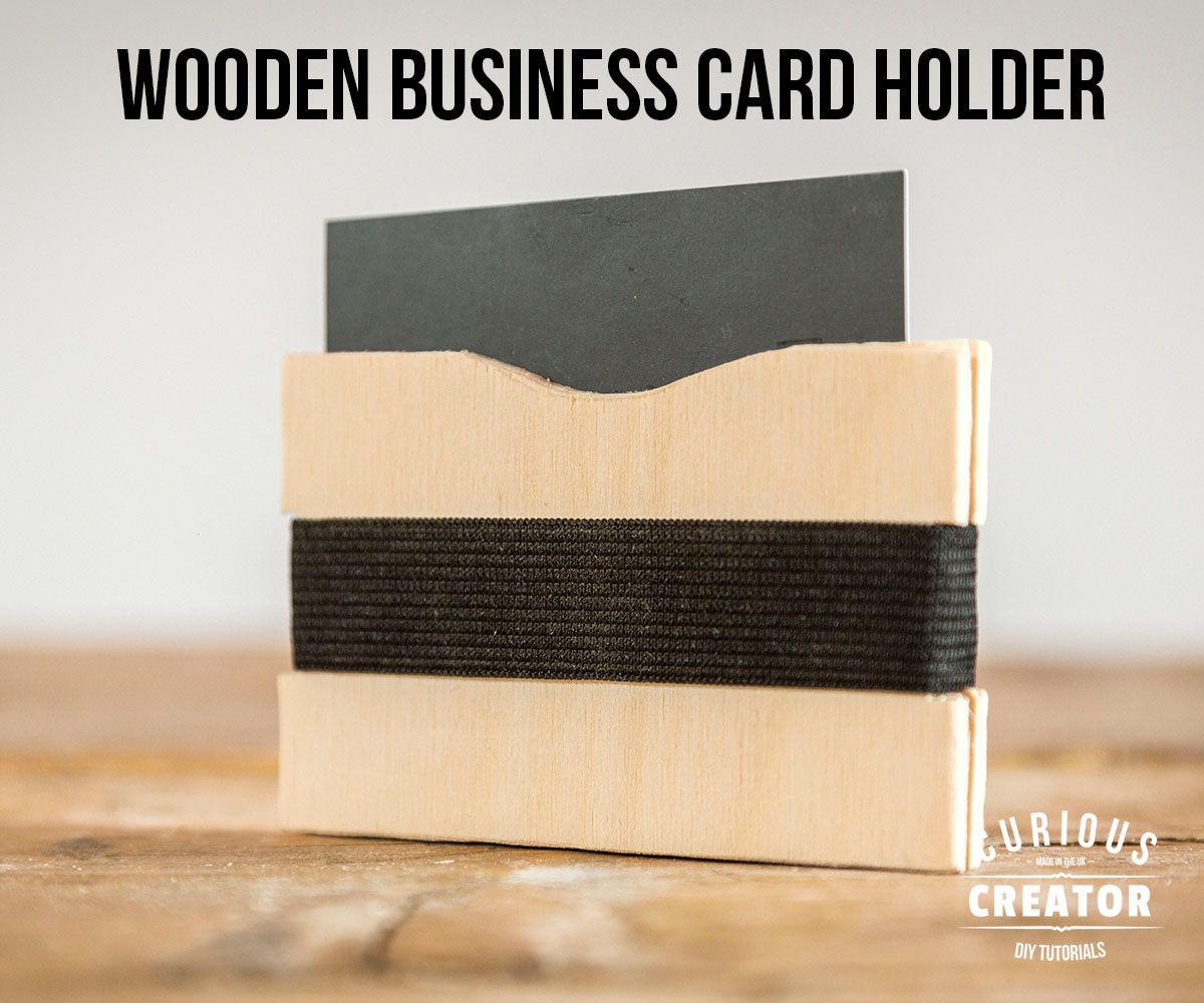 Wood Business Card Holder Wallet