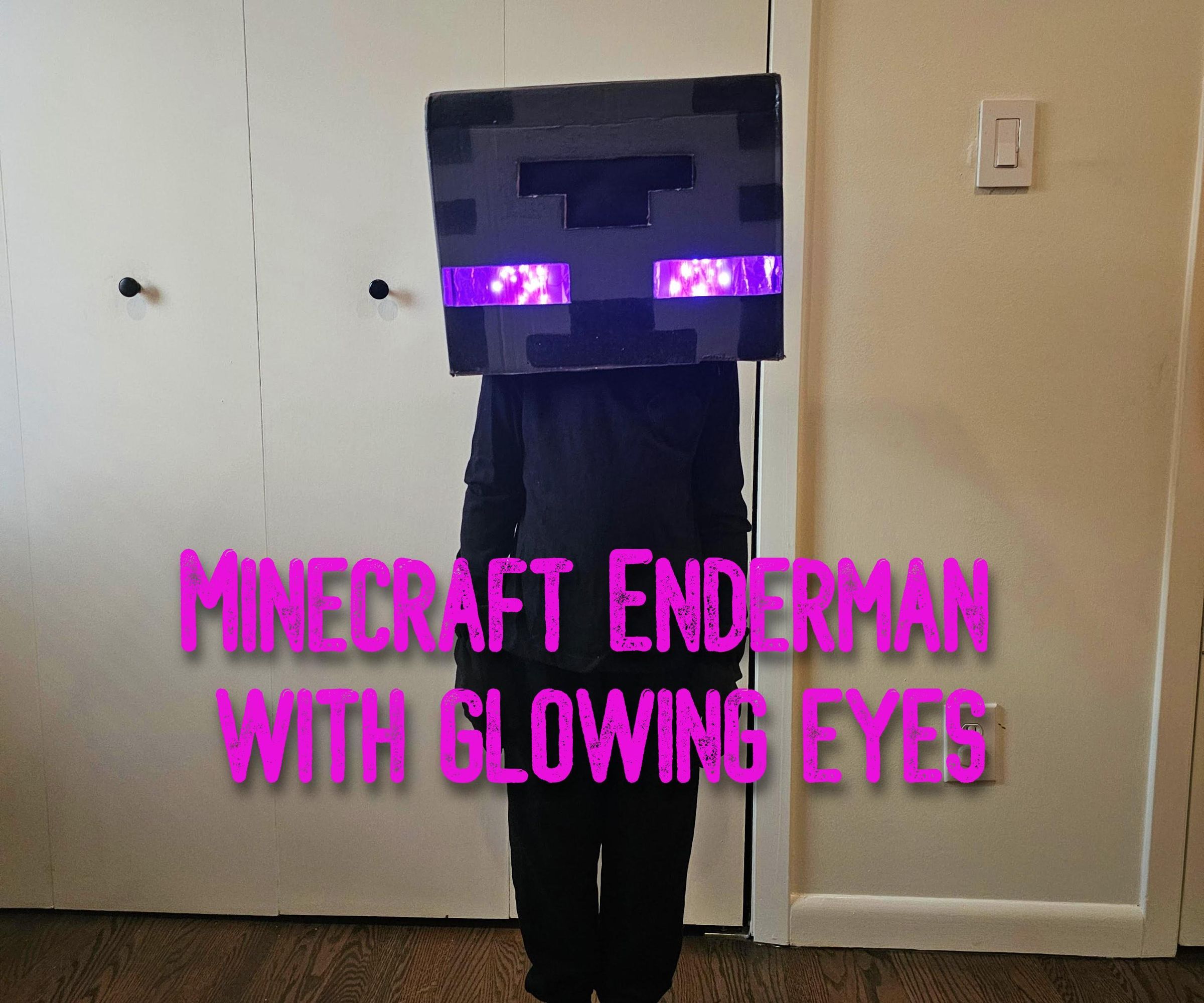 Minecraft Enderman With Glowing Eyes