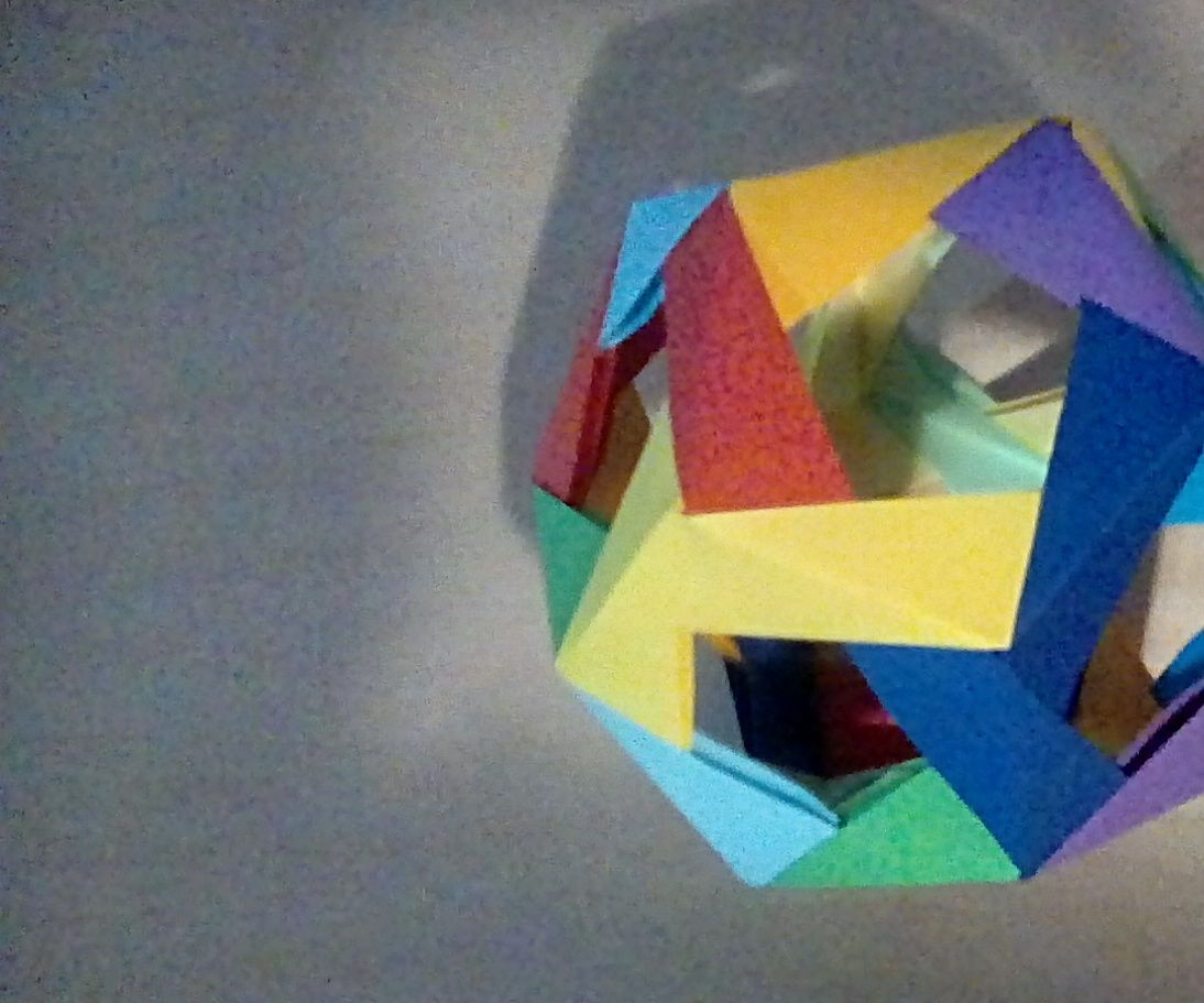 Modular Origami Dodecahedron With Windows 