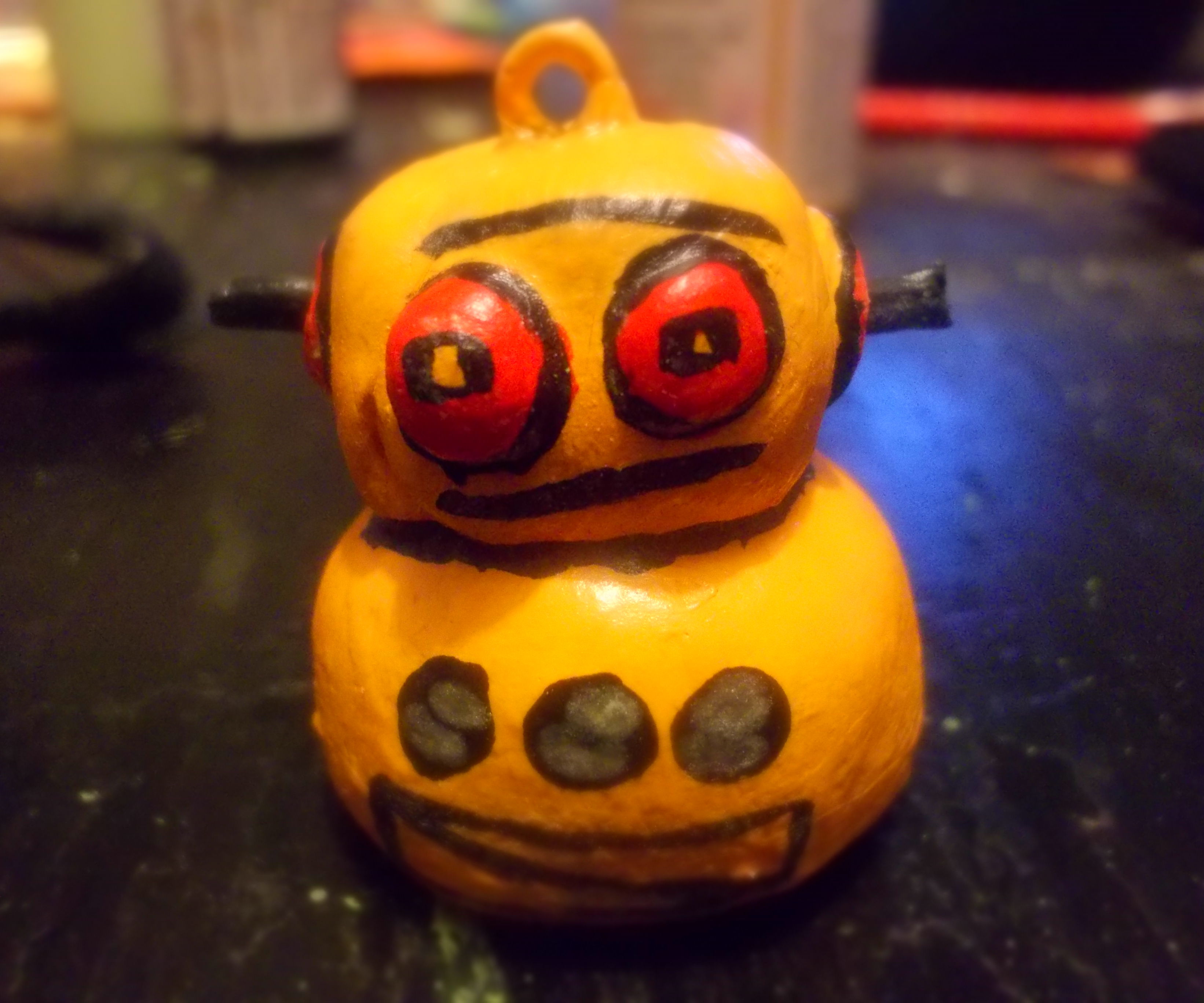 Glow in the Dark Robot Pendant