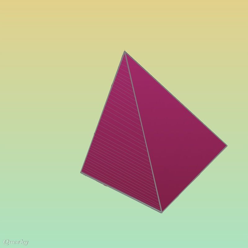 Origami Single-Sheet Tetrahedron
