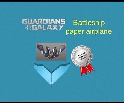 Guardians of the Galaxy Battleship Paper Airplane