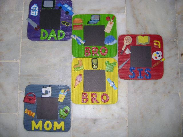 Family Fun Photo Frames From Recycled Materials