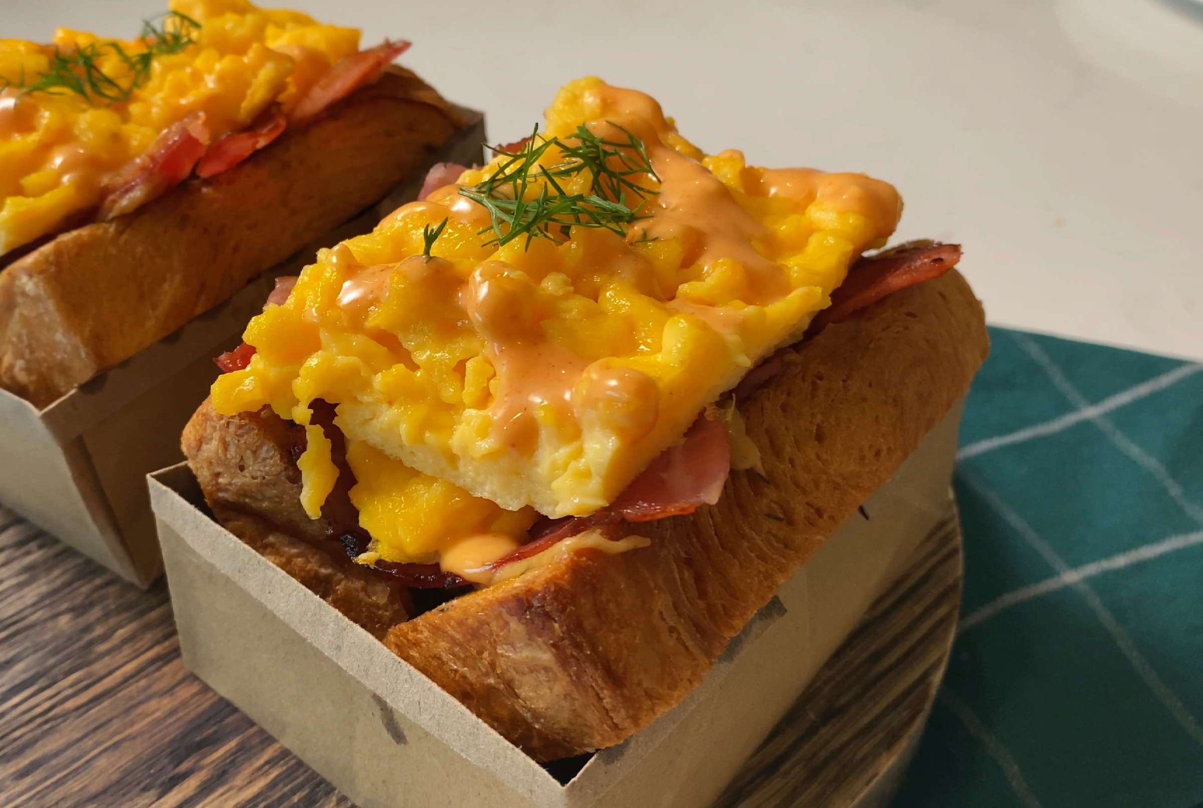 Korean Egg Drop Sandwich