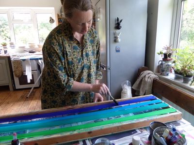 Painting With Steam Fix Dyes - Cool Shades