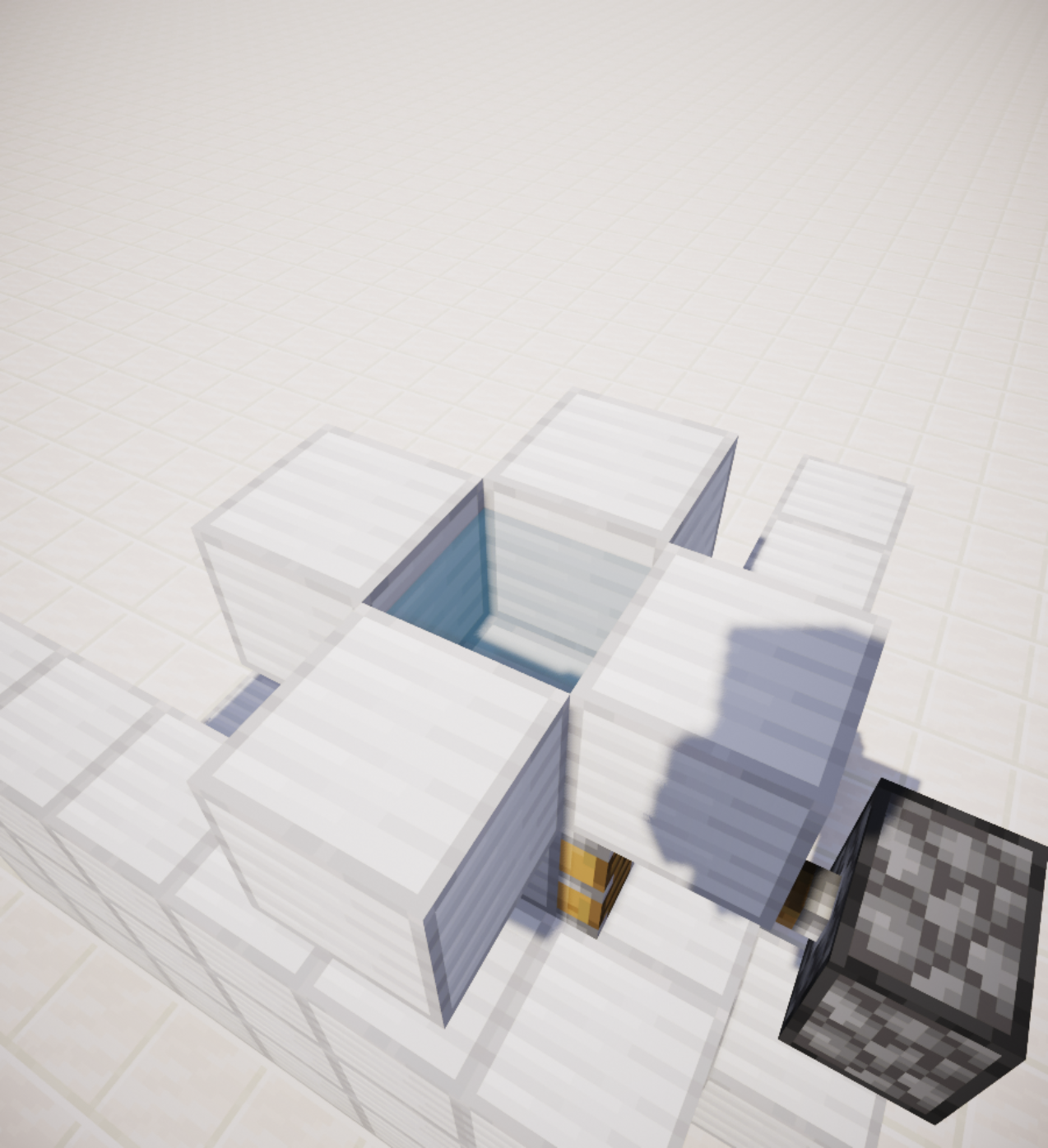 How to Make a Simple Shower in Minecraft 6 Steps Instructables