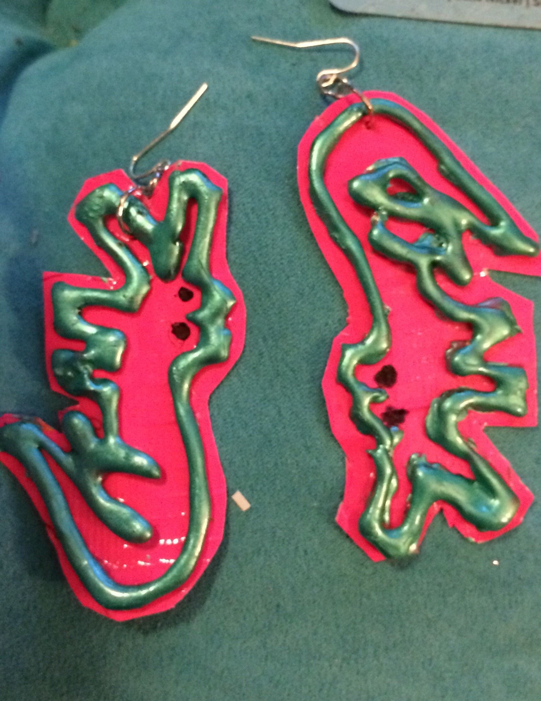 Hot Glue Alligator (or Anything Else) Earrings!