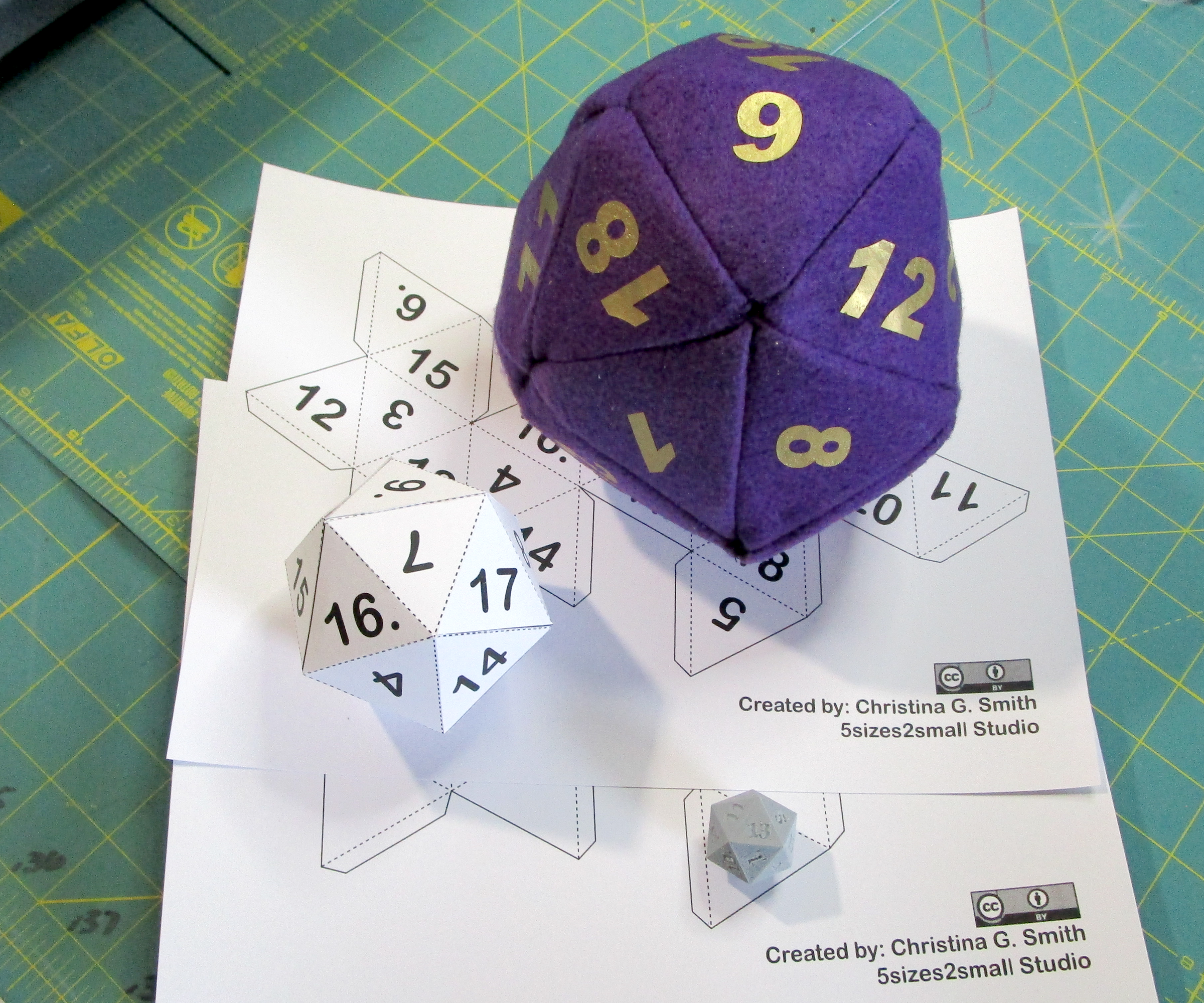 Thinking in 3D - a D20 Die Three Ways