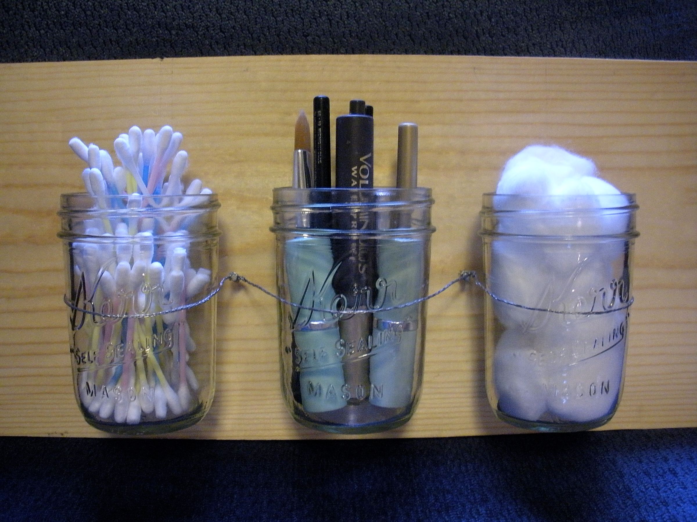 MAKE Project 1: Mason Jar Wall Unit