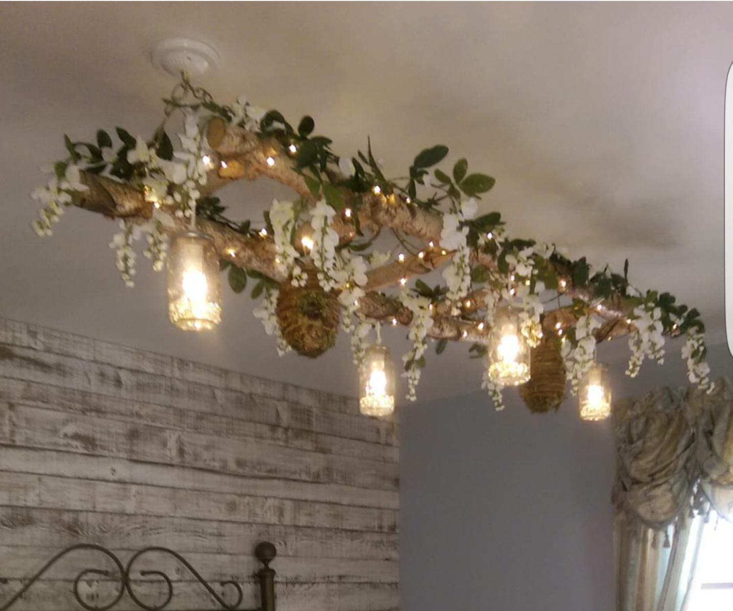 White Birch: Creative Hanging Light Fixture