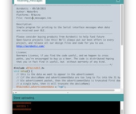 Firmware for the RFduino: Receiving Messages