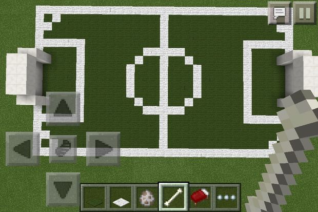 Soccer In Minecraft Minecraft Soccer Field Soccer Field(Amazing For Sports Mod 1.2.5)